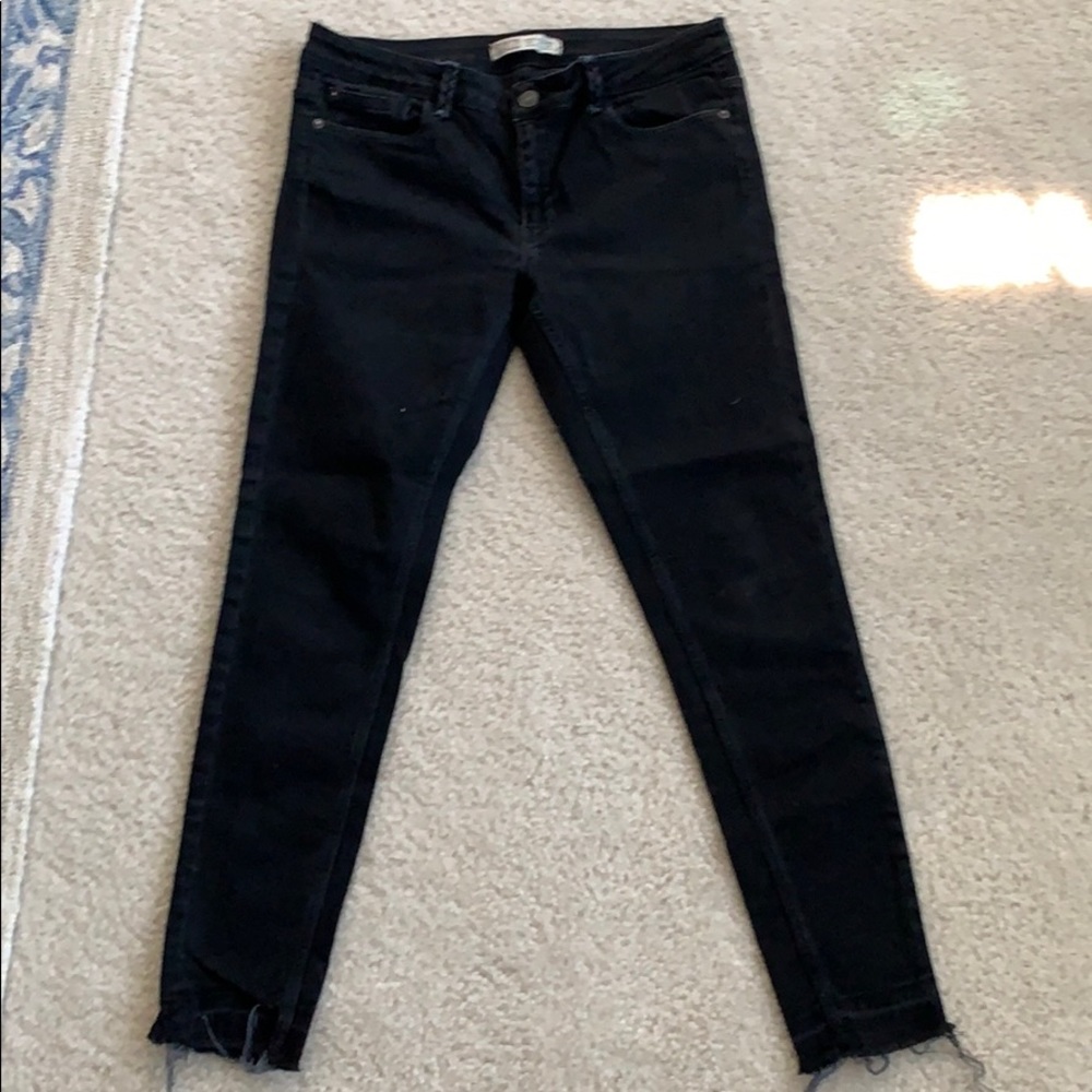 Zara black denim jeans